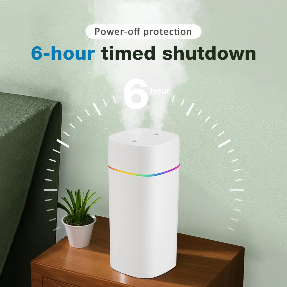 Azylo 600ml Dual-Port Smart Air Humidifier & Aroma Diffuser