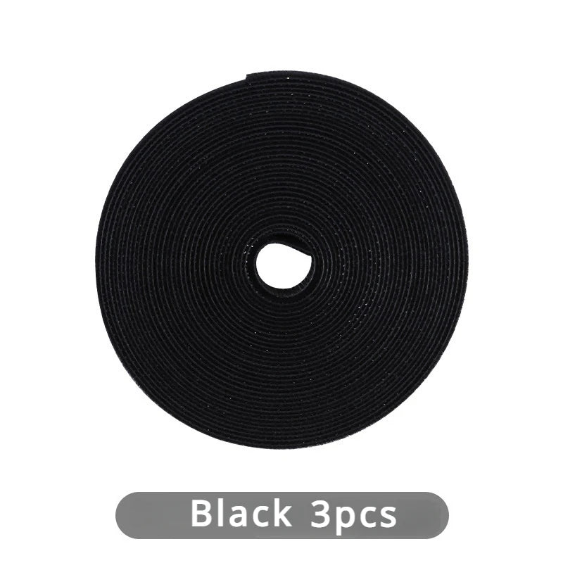 Azylo Reusable Hook & Loop Cable Management Tie Roll (3-Meter Cut-to-Length)