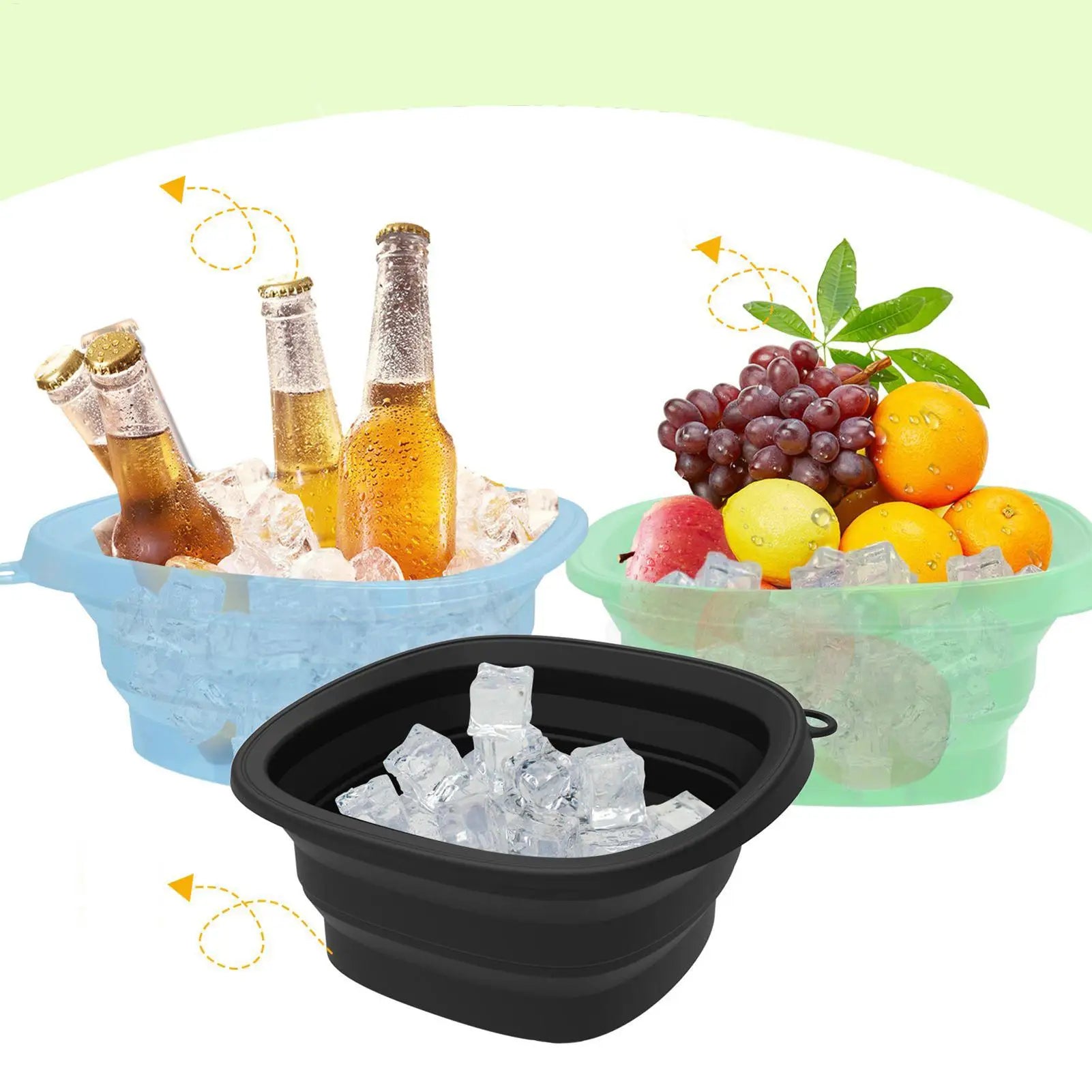 Azylo Foldable Silicone Ice Face Bowl & Facial Cold Plunge Basin