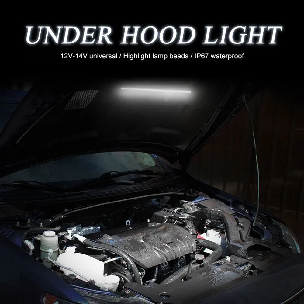 Azylo Universal Under-Hood LED Engine Light Kit with Automatic On/Off Switch