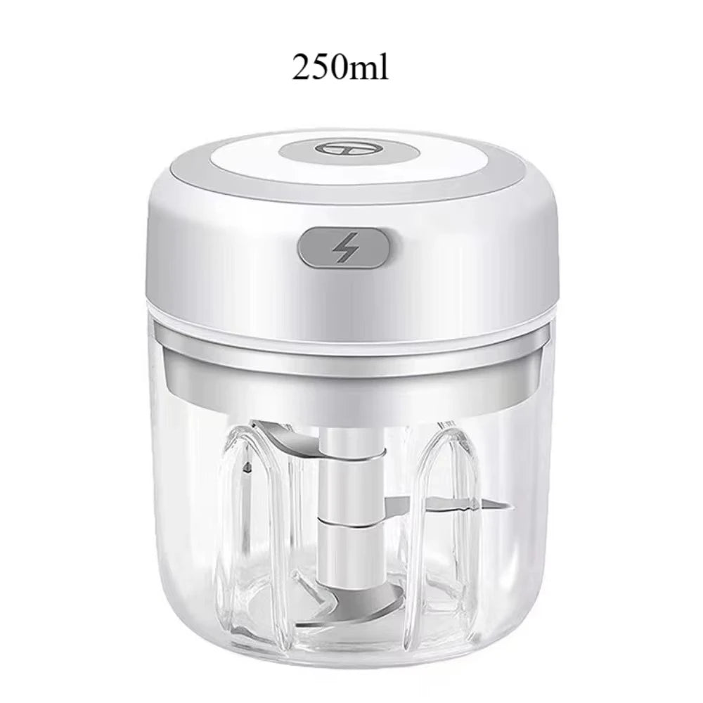Azylo Portable Mini Electric Food & Garlic Chopper (250ml)