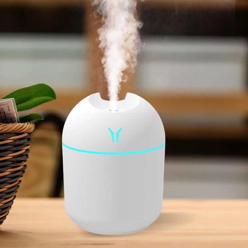 Azylo Mini Portable USB Air Humidifier & Color LED Diffuser (250ml)