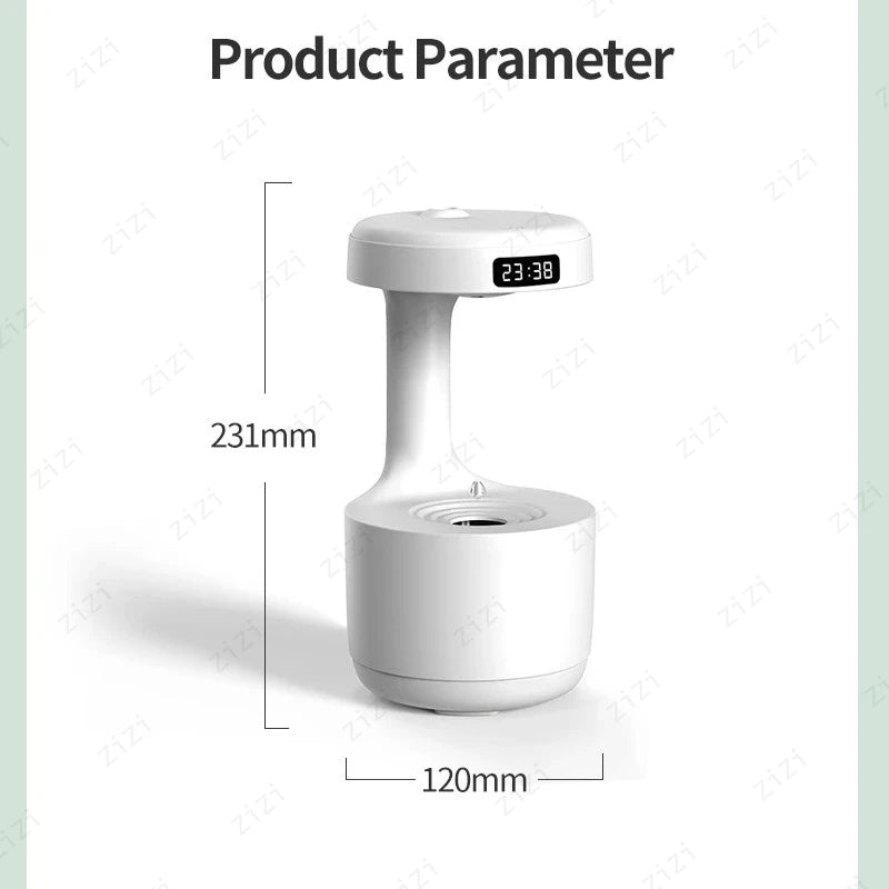 Azylo Smart Anti-Gravity Water Droplet Humidifier & Night Light