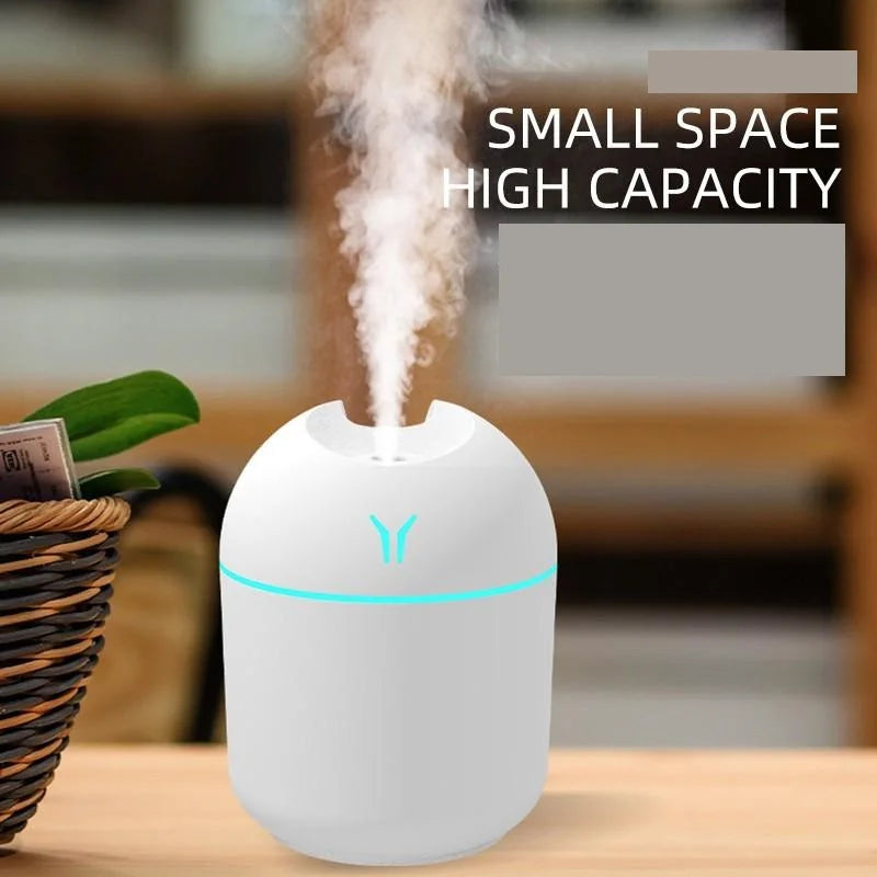 Azylo Mini Portable USB Air Humidifier & Color LED Diffuser (250ml)
