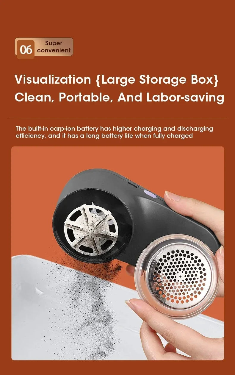 Azylo Pro Rechargeable Electric Lint Remover & Fabric Shaver