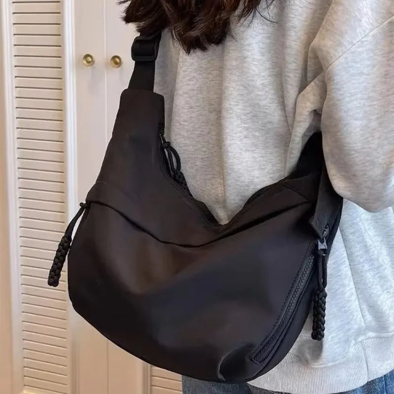 Azylo Casual Korean-Style Nylon Hobo Crossbody Bag
