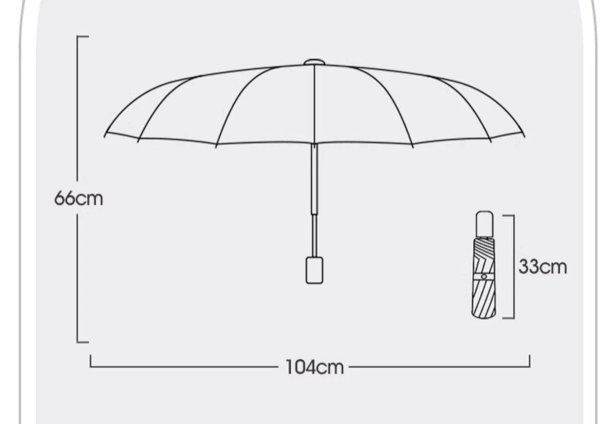 Azylo 72-Bone Hyper-Reinforced Automatic Windproof Umbrella