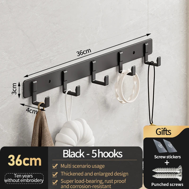 Azylo Heavy-Duty Aluminum Alloy Wall-Mounted Coat & Robe Hook