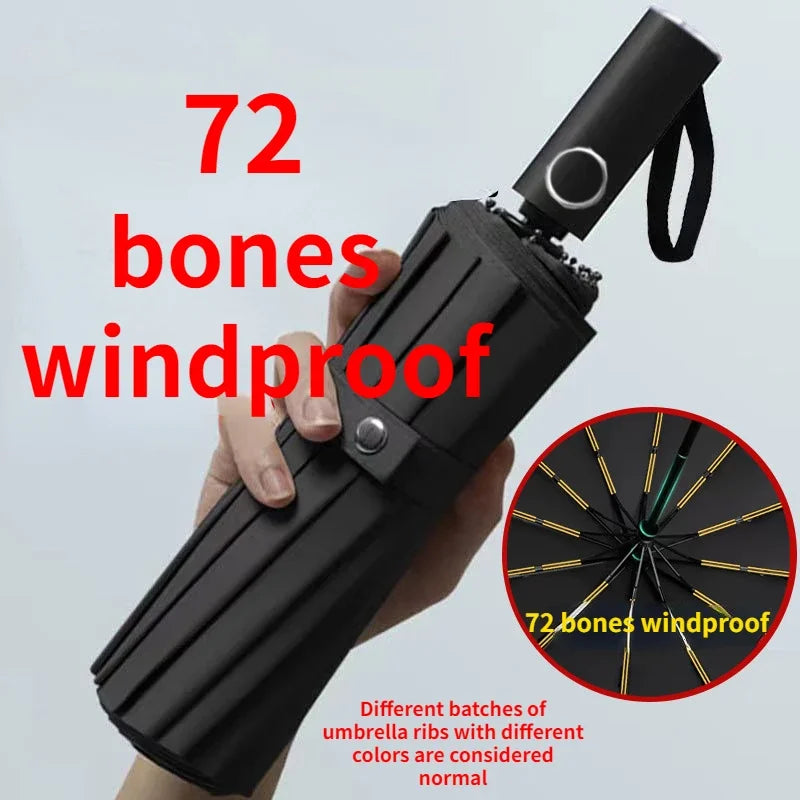 Azylo 72-Bone Hyper-Reinforced Automatic Windproof Umbrella