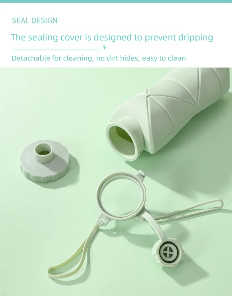 Azylo 600ml Large Collapsible Silicone Travel Cup (Foldable Portable Mug)