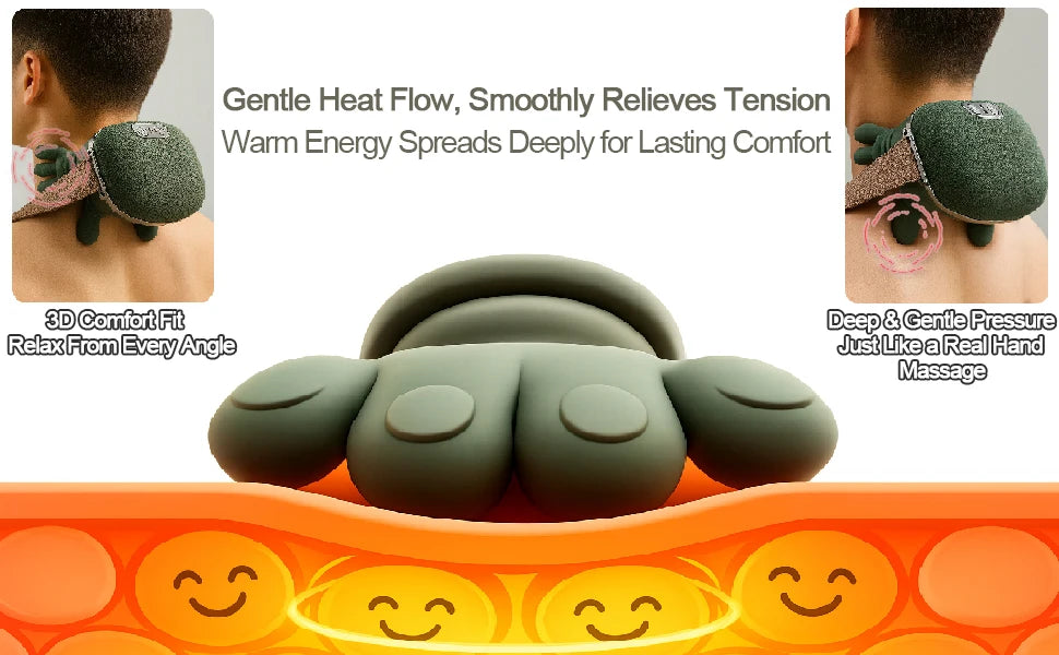 Azylo Smart Bionic Kneading Neck & Shoulder Massager (with Heat)