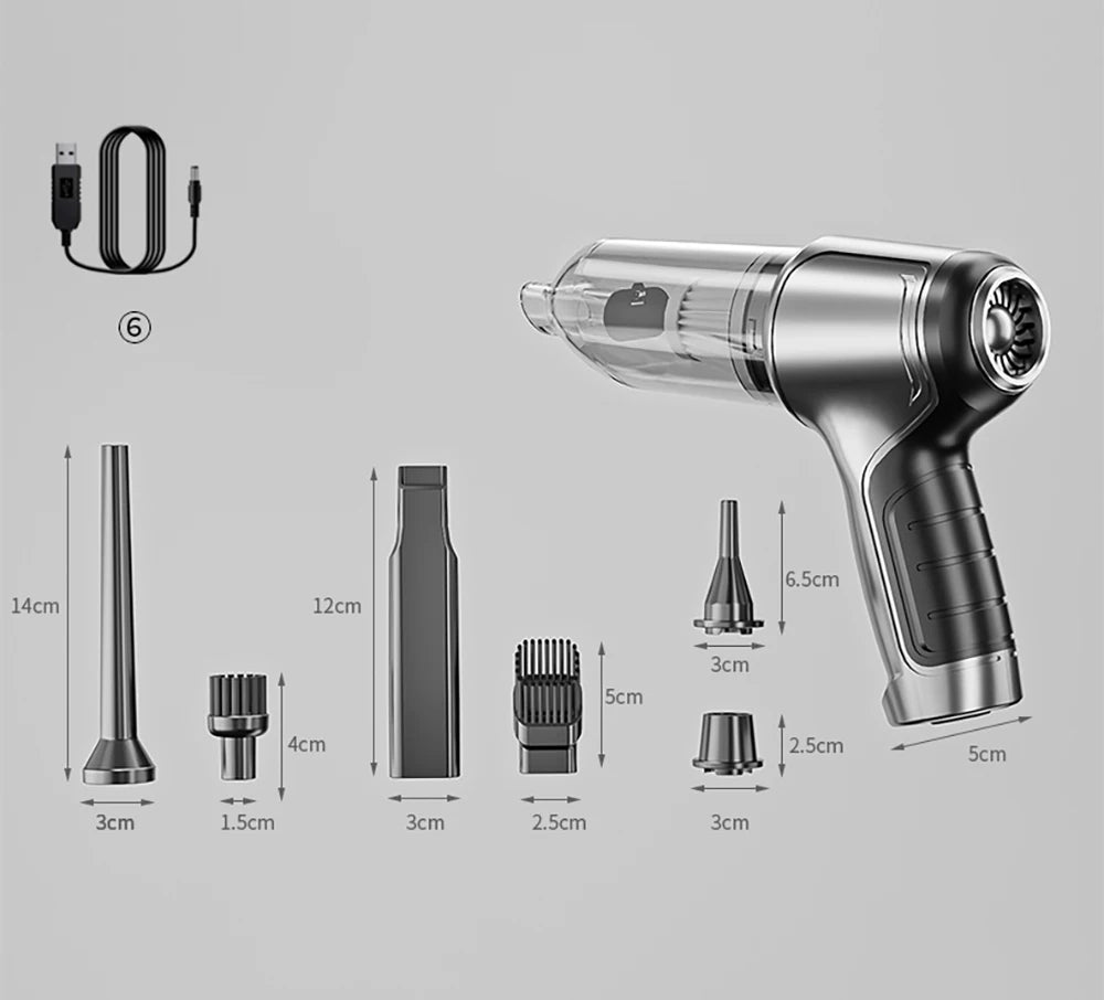 Azylo 3-in-1 Max Wireless Vacuum & High-Power Dust Blower (95,000PA)