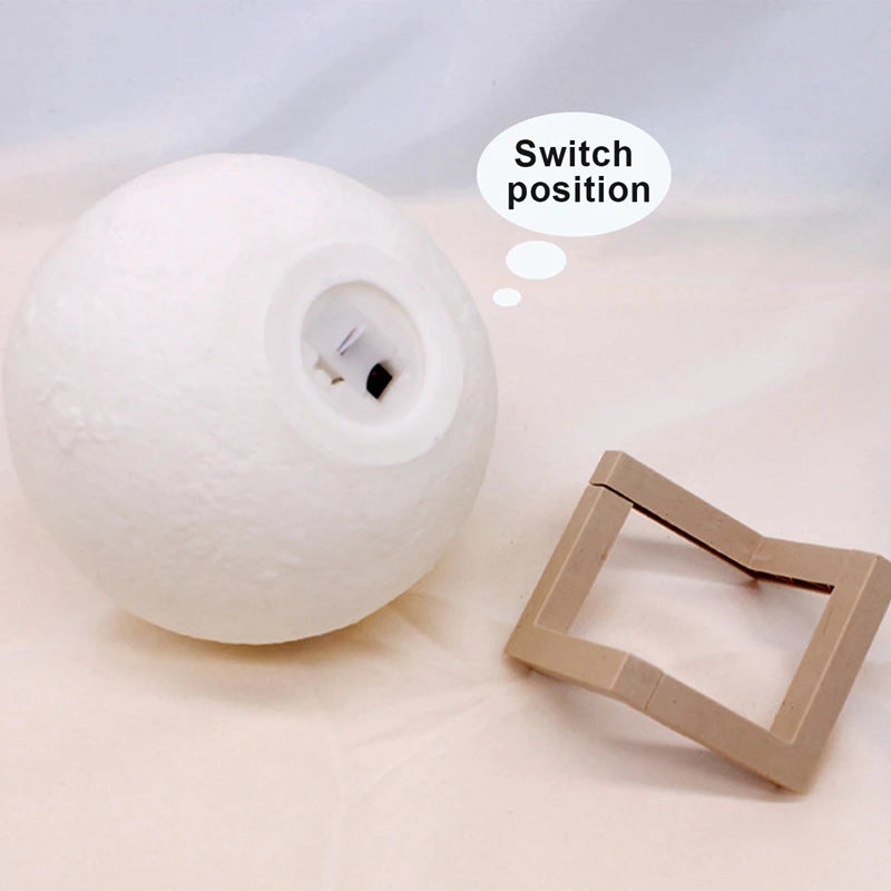 Azylo 3D Magical Moon Lamp & Starry Night Light with Stand