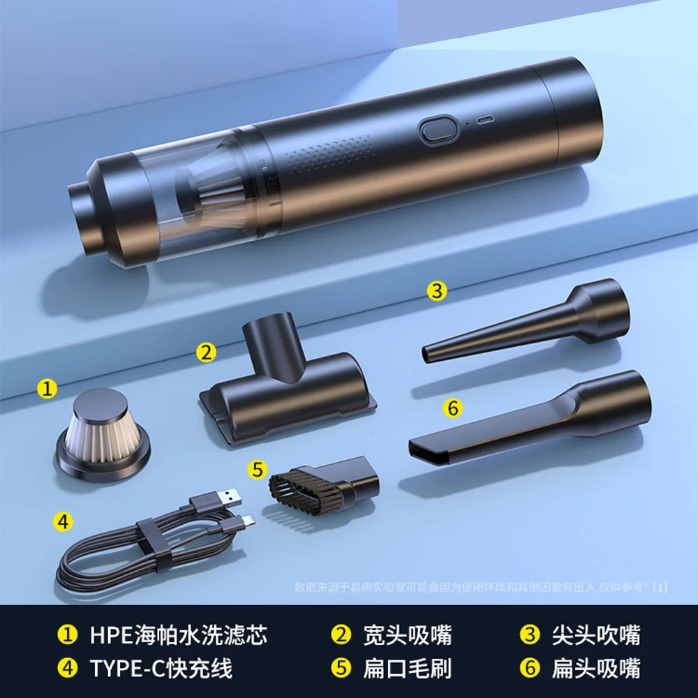 Azylo Portable Mini Handheld Wireless Car Vacuum Cleaner