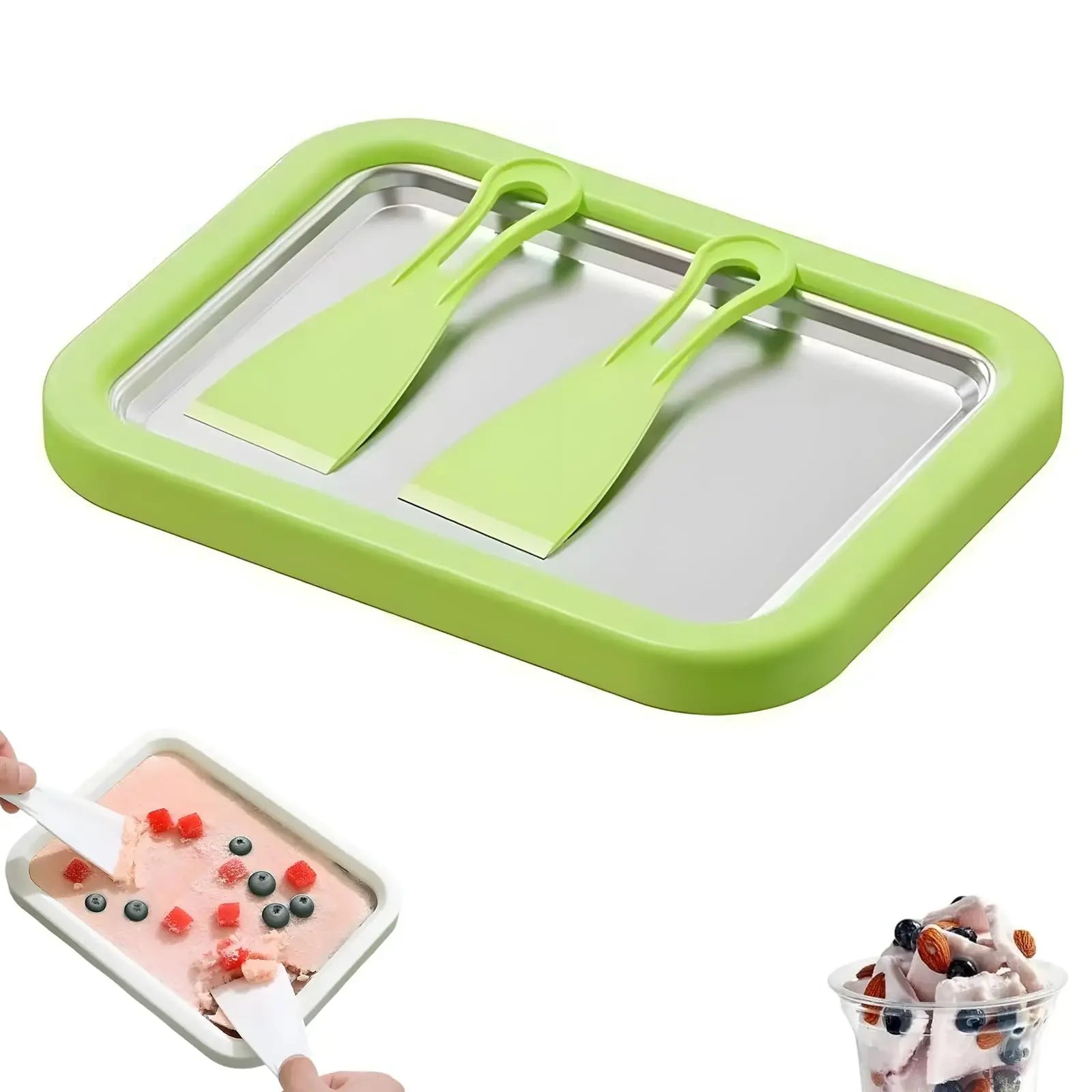 Azylo Kids DIY Stir-Fried Yogurt & Rolled Ice Cream Maker Pan
