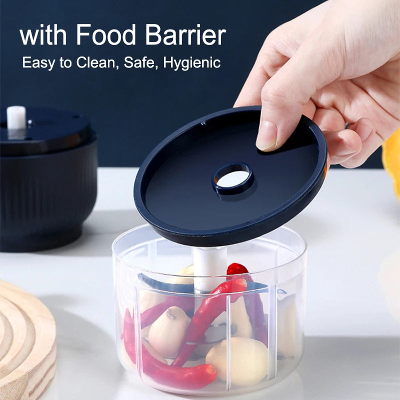 Azylo Mini Wireless Electric Garlic & Vegetable Chopper (250ml)