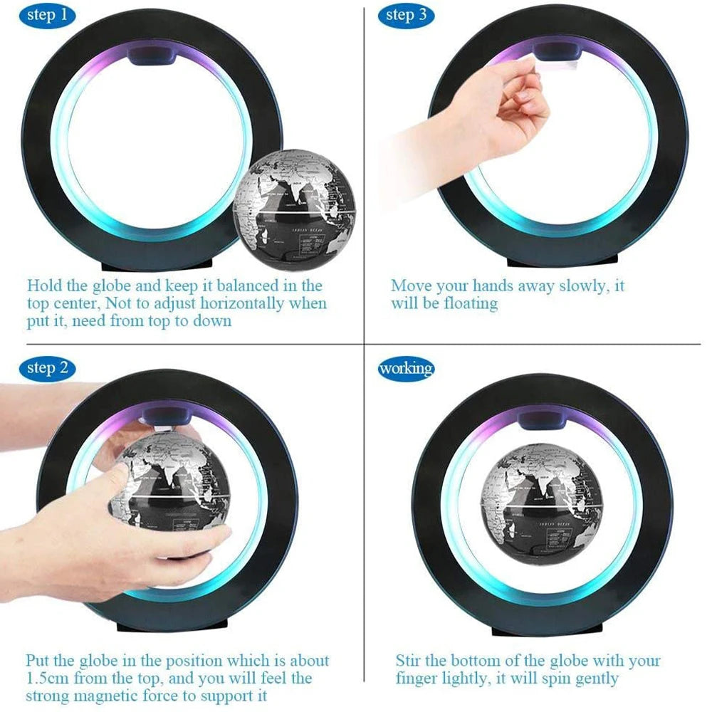 Azylo Smart Magnetic Levitation Floating Globe LED Lamp