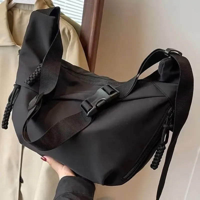 Azylo Casual Korean-Style Nylon Hobo Crossbody Bag
