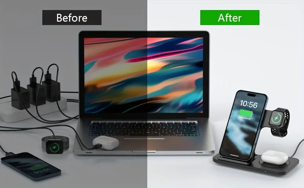 Azylo 3-in-1 Magnetic Wireless Charging Station