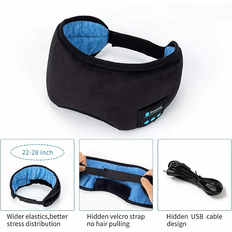 Azylo Smart 3D Ergonomic Blackout Sleep Mask & Bluetooth Headphones