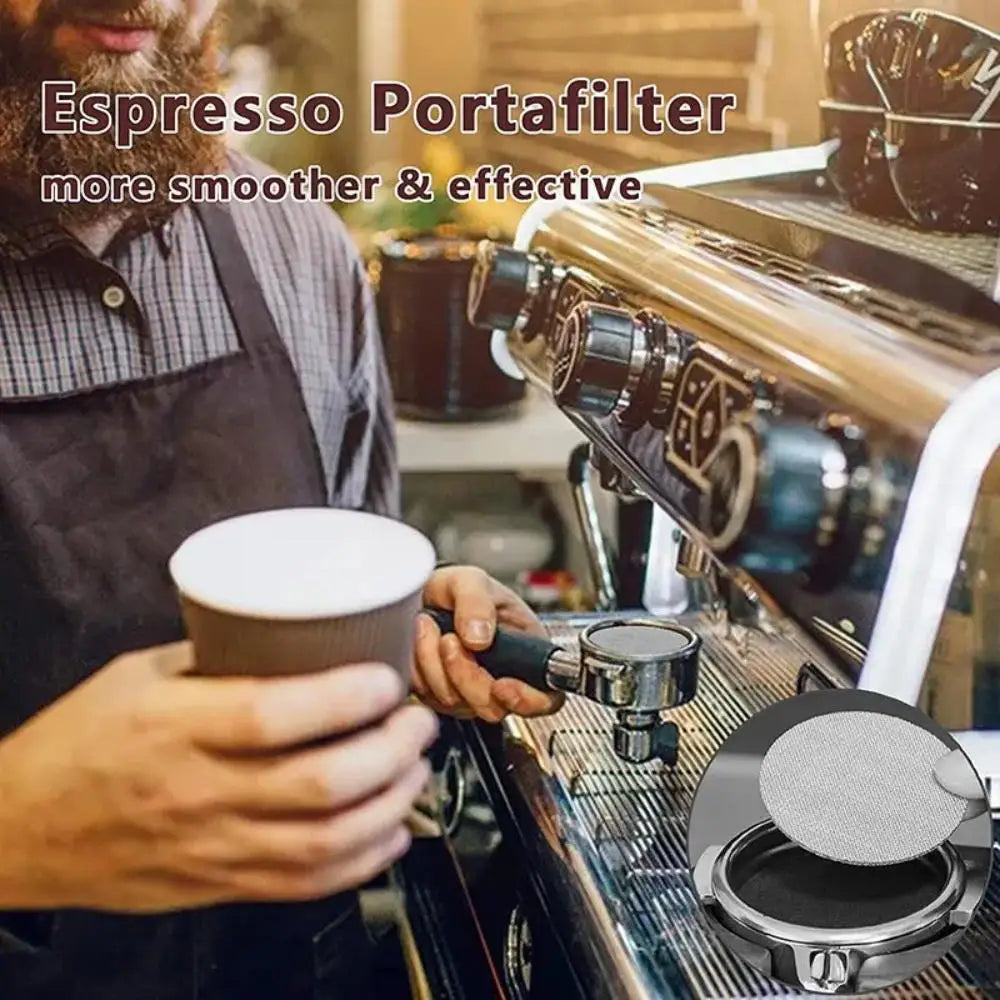 Azylo Universal Stainless Steel Espresso Puck Screen (Reusable Coffee Filter)