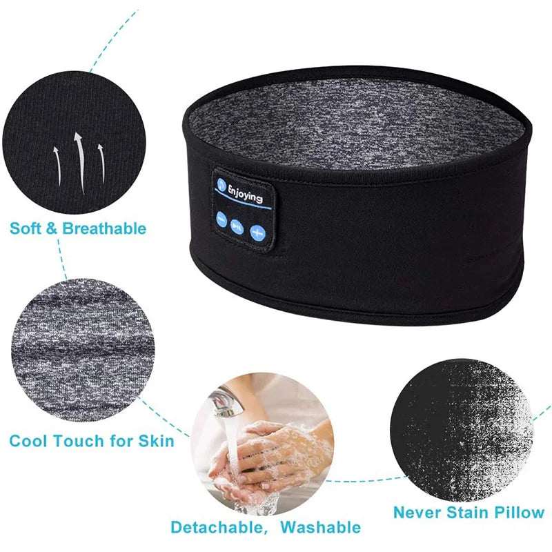 Azylo Classic Ultra-Soft Wireless Sleep Headband & Music Eye Mask