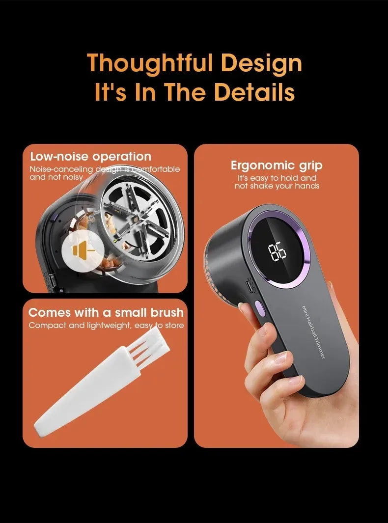 Azylo Pro Rechargeable Electric Lint Remover & Fabric Shaver