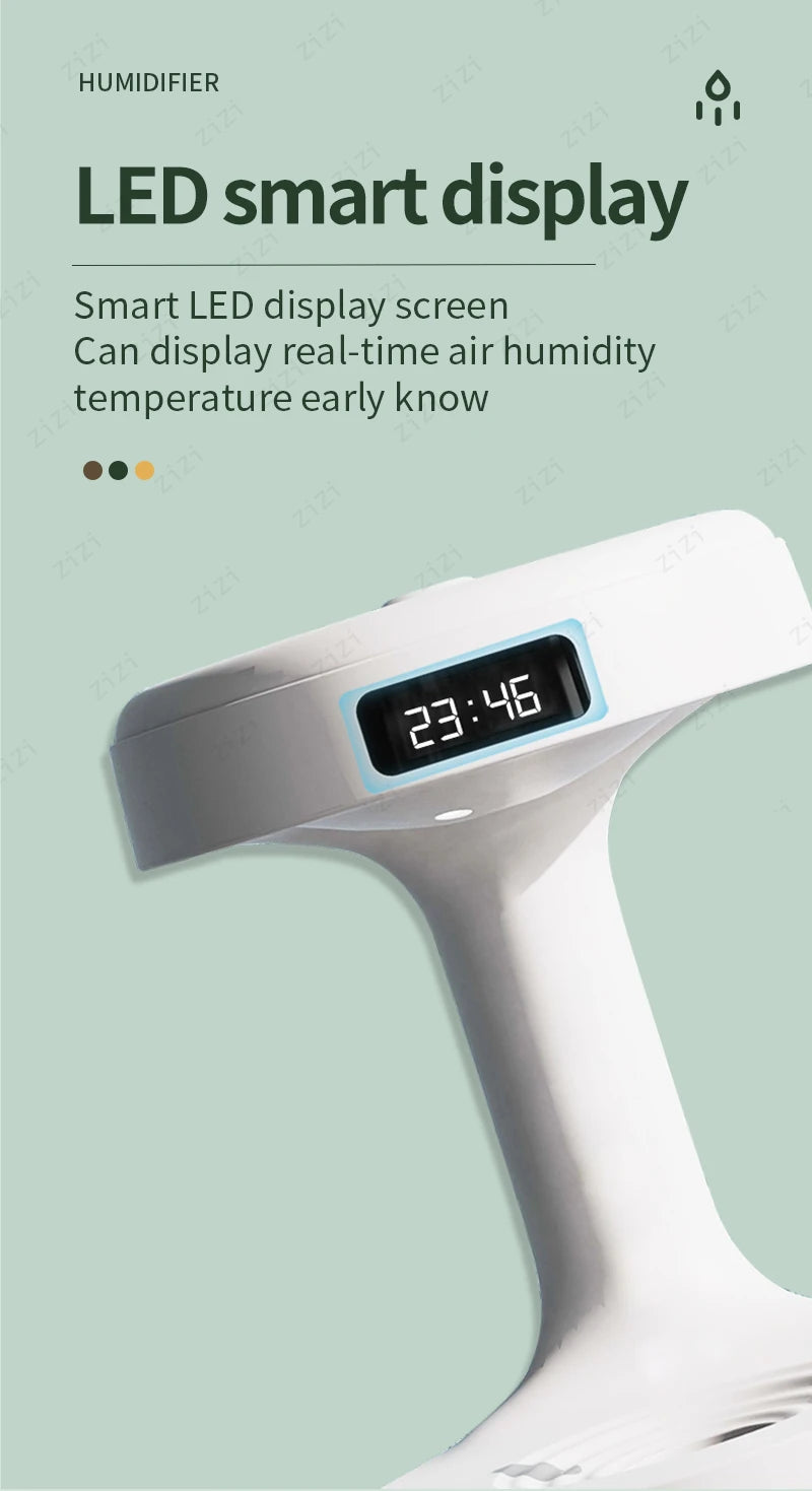 Azylo Smart Anti-Gravity Water Droplet Humidifier & Night Light