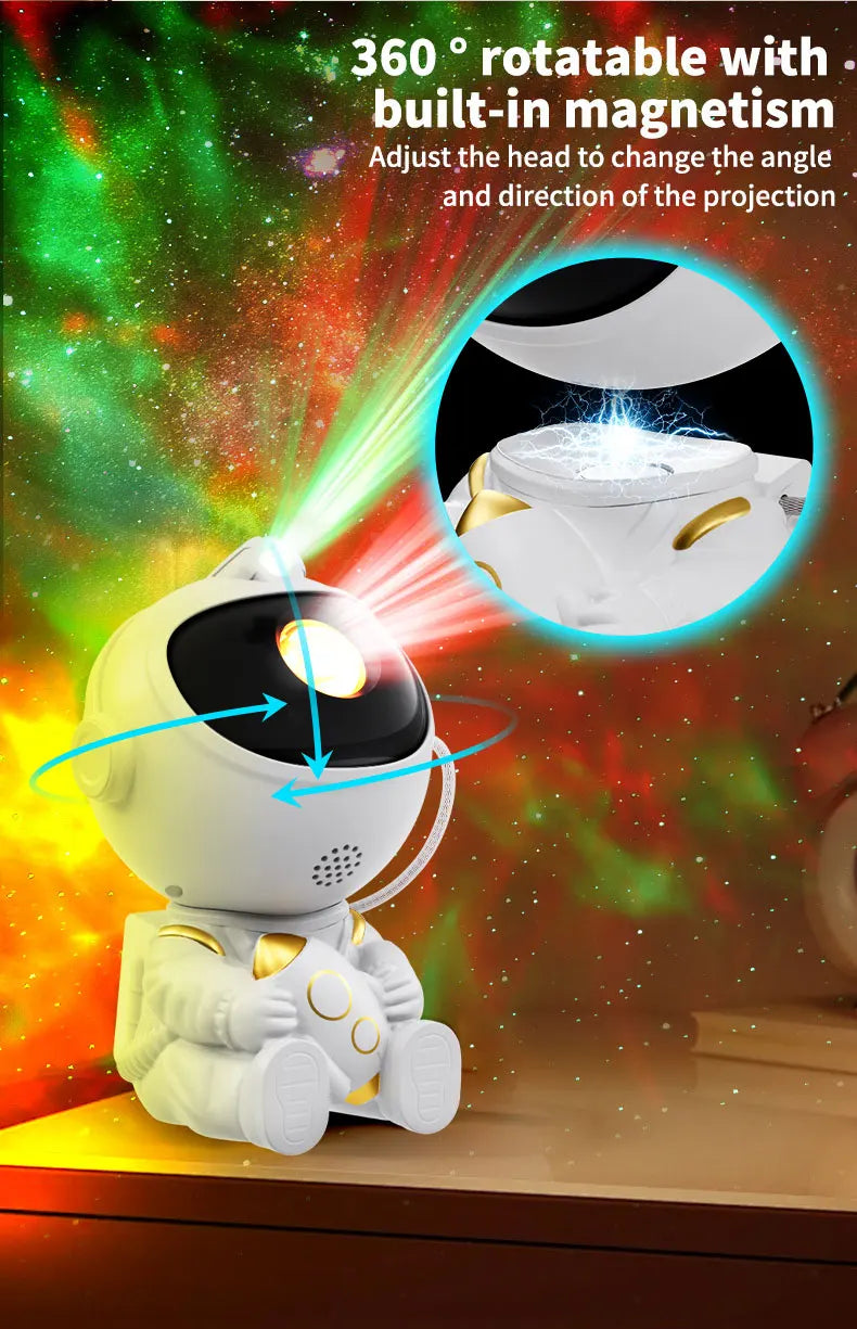 Azylo Smart Astronaut Galaxy Nebula Star Projector