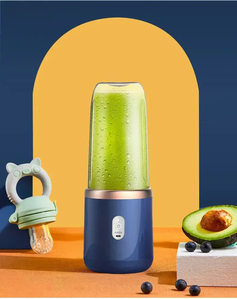 Azylo Portable 6-Blade Mini USB Juicer & Smoothie Blender