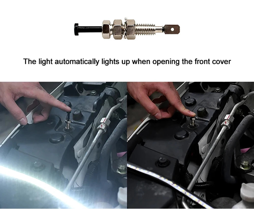 Azylo Universal Under-Hood LED Engine Light Kit with Automatic On/Off Switch