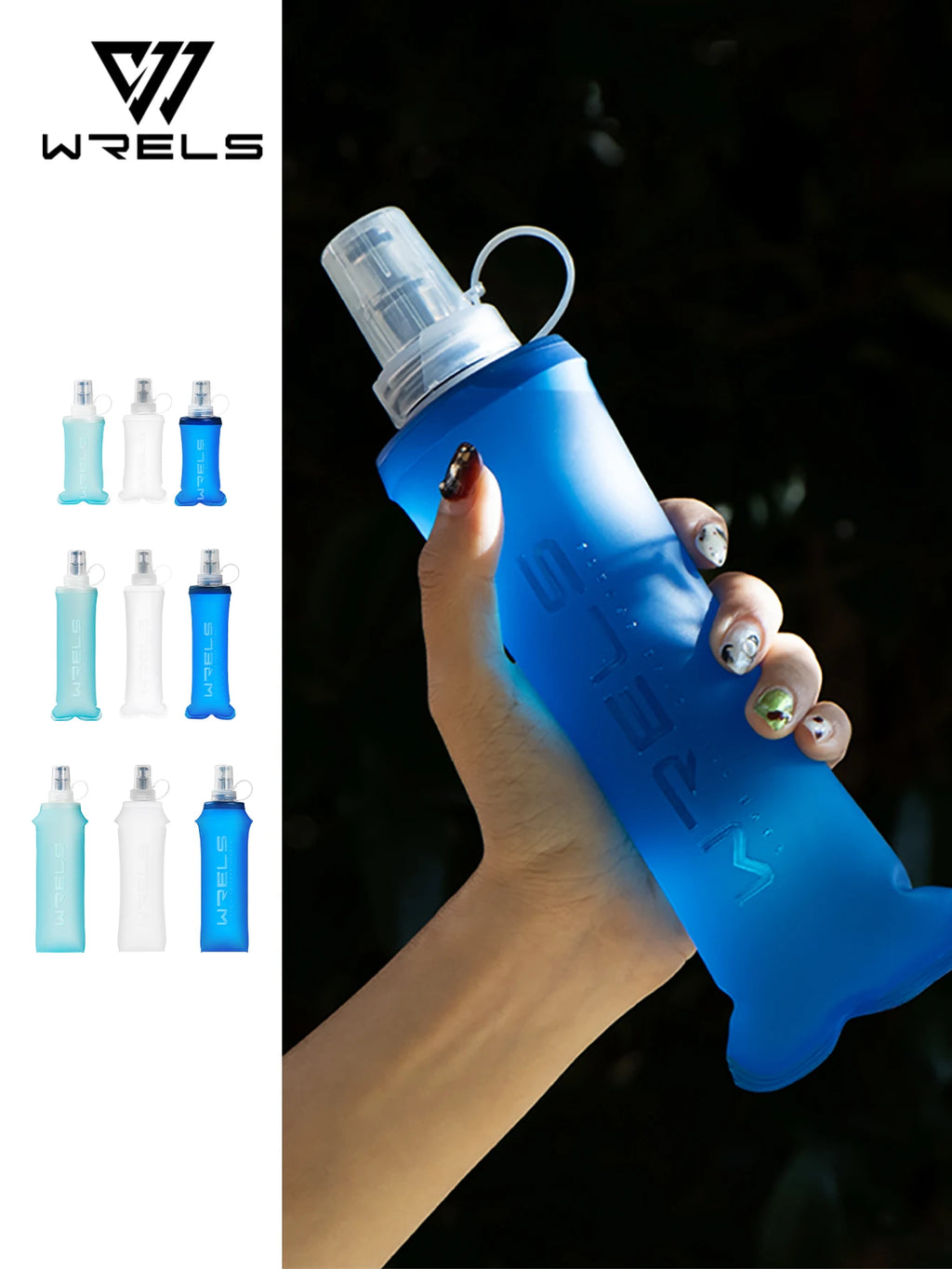 Azylo Ultra-Light TPU Collapsible Soft Flask (Running & Travel Water Bottle)