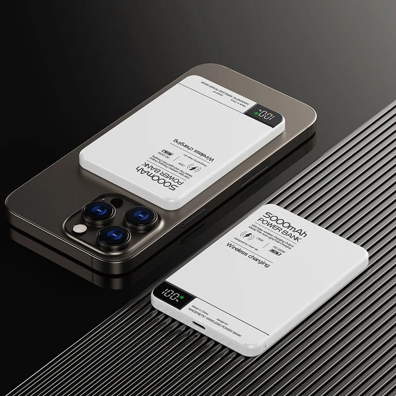 Azylo Ultra 120W Magnetic Wireless Power Bank with LED Lamp
