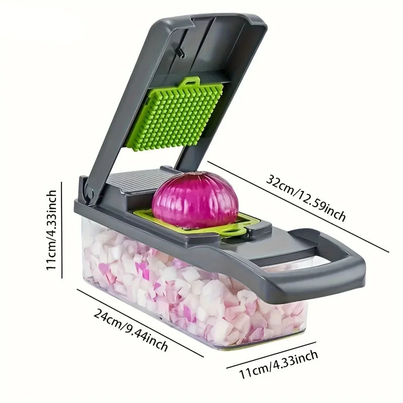 Azylo 14-in-1 Multi-Functional Vegetable Chopper, Dicer & Slicer Set