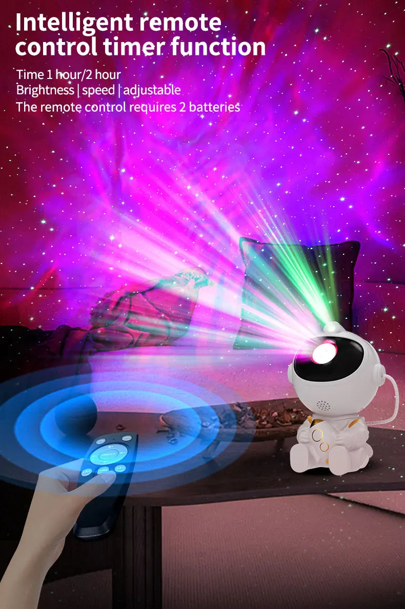 Azylo Smart Astronaut Galaxy Nebula Star Projector