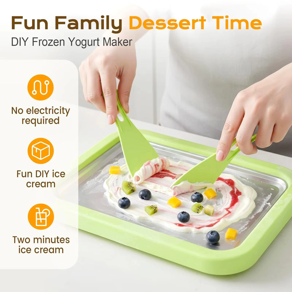 Azylo Kids DIY Stir-Fried Yogurt & Rolled Ice Cream Maker Pan
