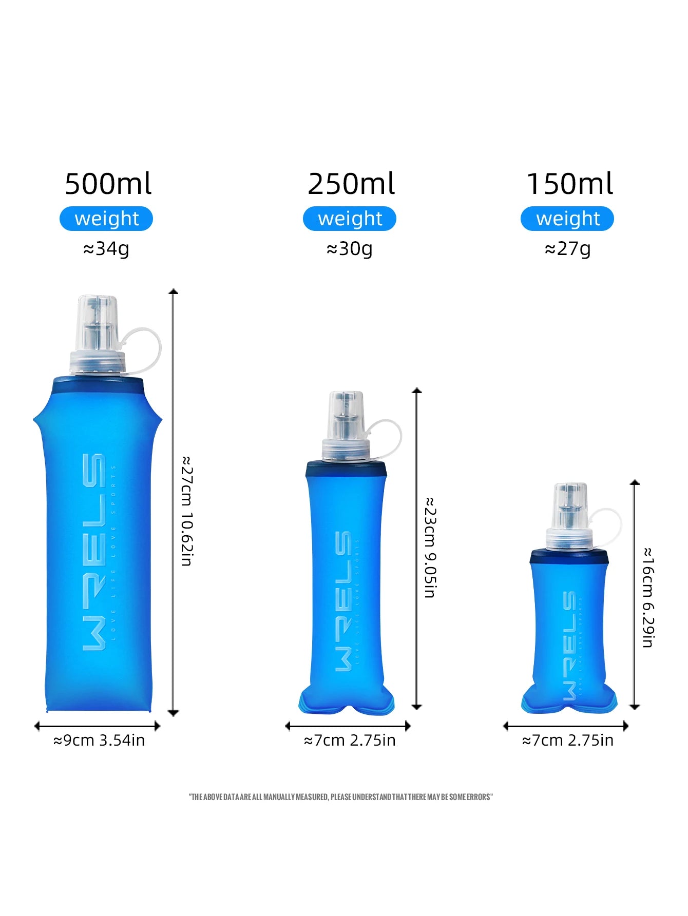 Azylo Ultra-Light TPU Collapsible Soft Flask (Running & Travel Water Bottle)