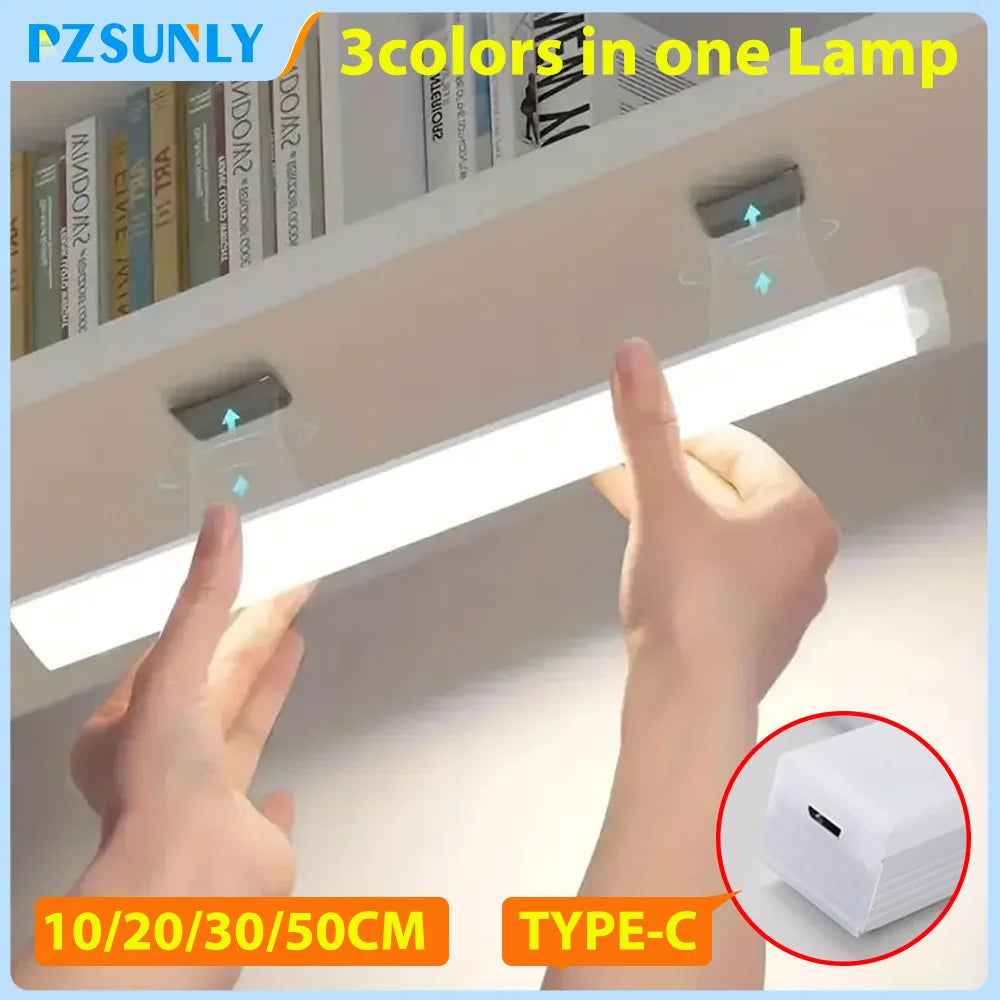 Azylo 3-Color Smart Motion Sensor LED Night Light (Type-C Rechargeable)