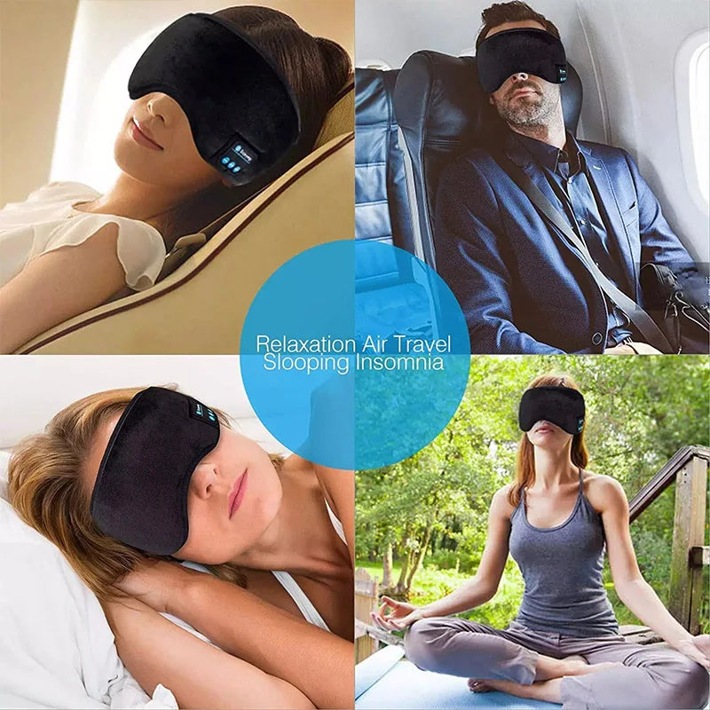 Azylo Smart 3D Ergonomic Blackout Sleep Mask & Bluetooth Headphones